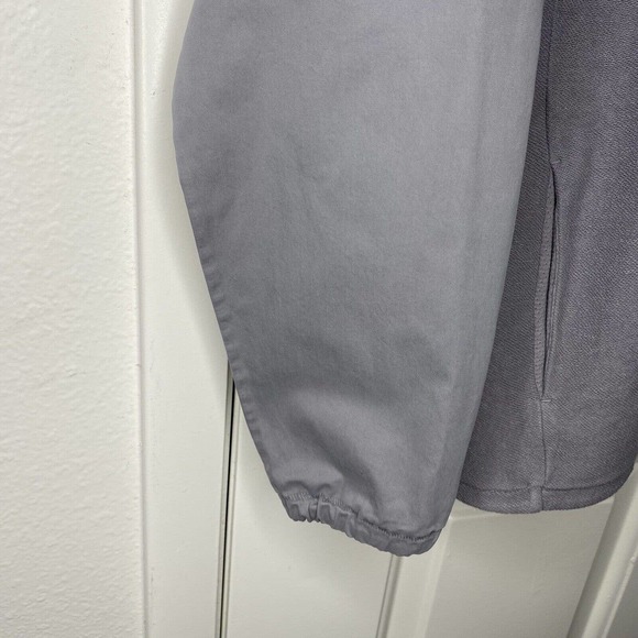 LES BASICS Men’s LE WIND CHEATER JACKET In Gray Large Cotton Portugal - Picture 6 of 13